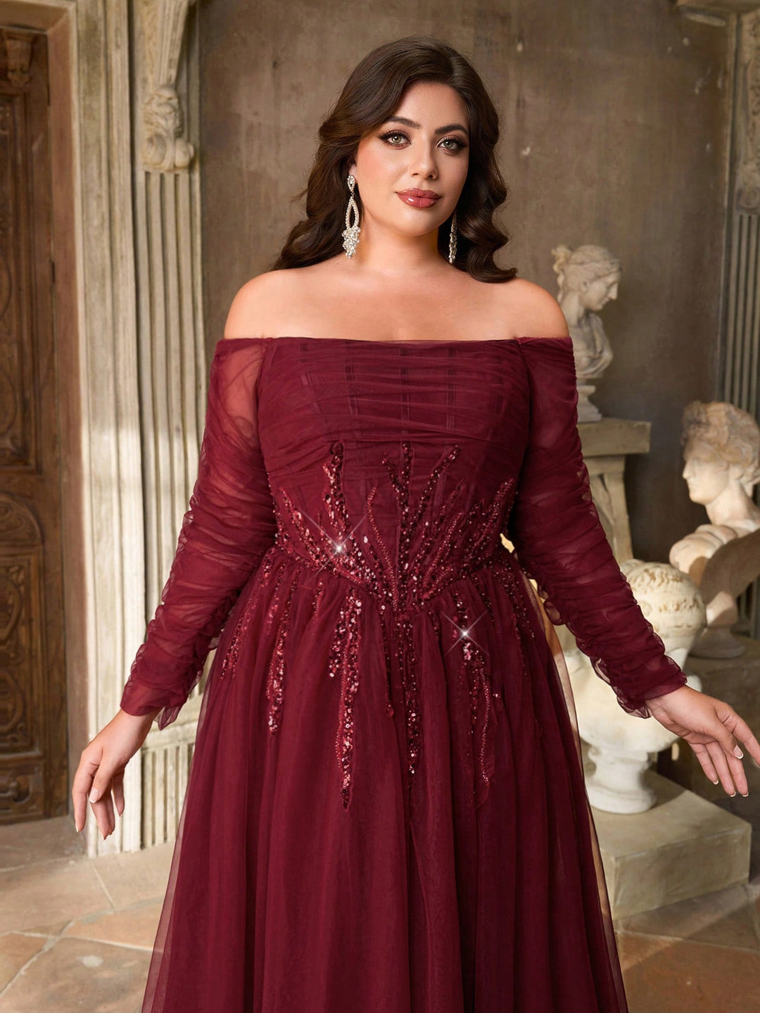 Rochie SHEIN, vișiniu