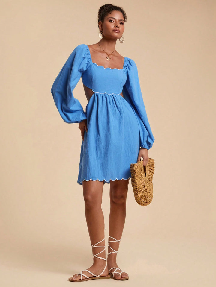 Rochie scurtă SHEIN, albastru