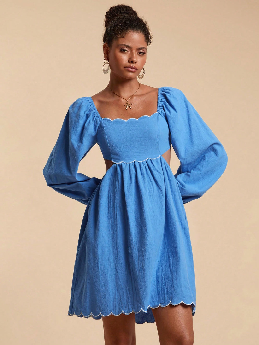 Rochie scurtă SHEIN, albastru