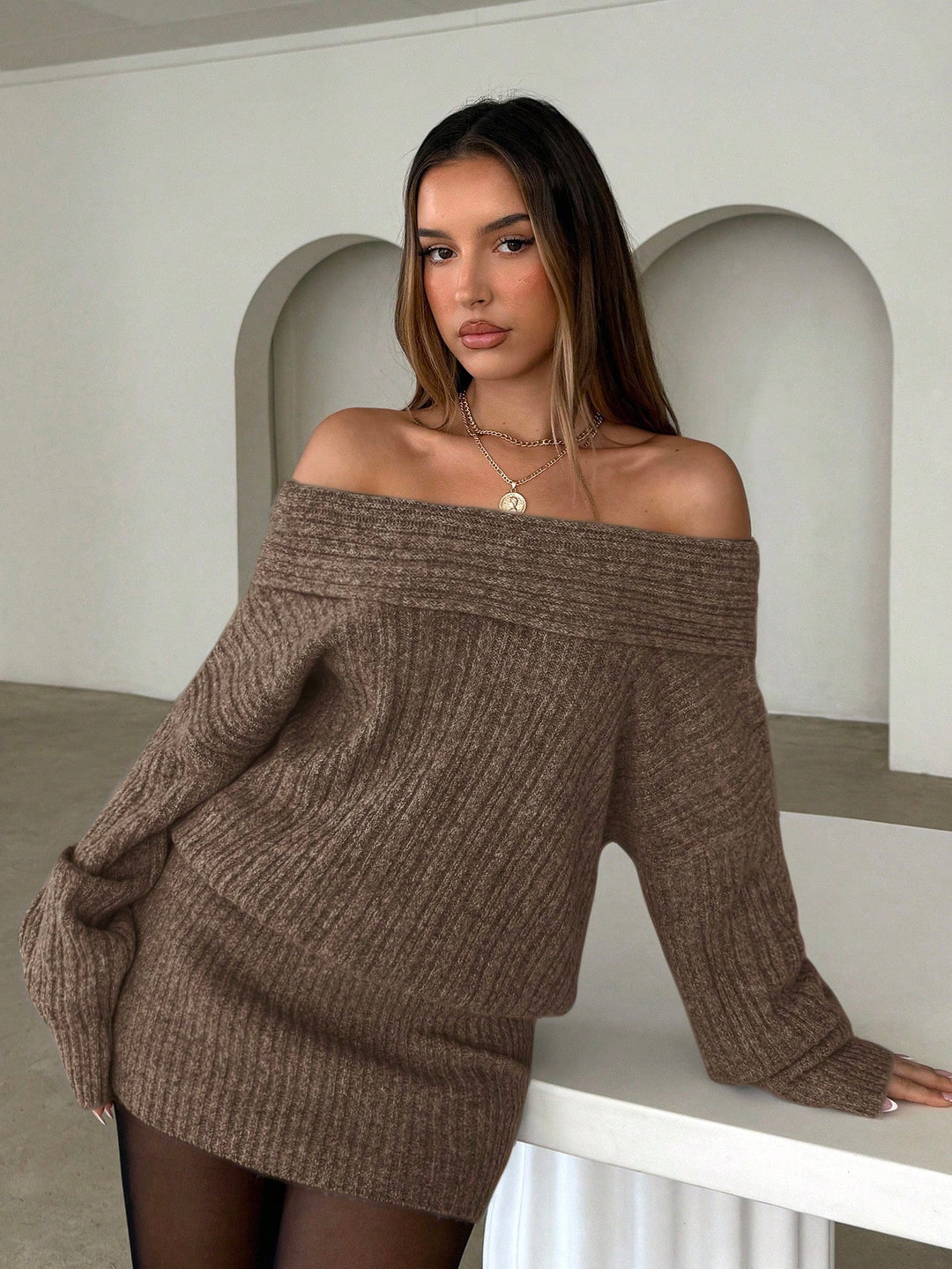 Rochie SHEIN, kaki