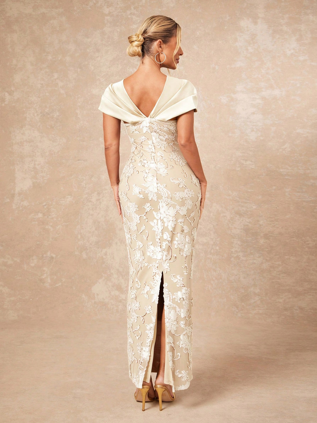 Rochie maxi SHEIN, bej