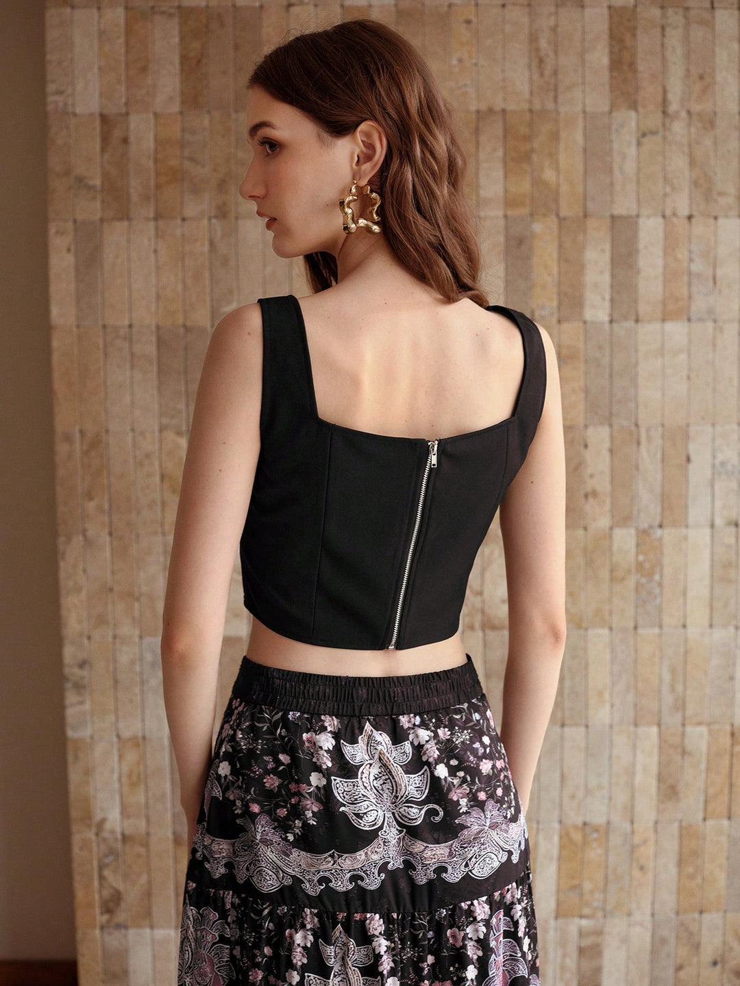 Top SHEIN, negru