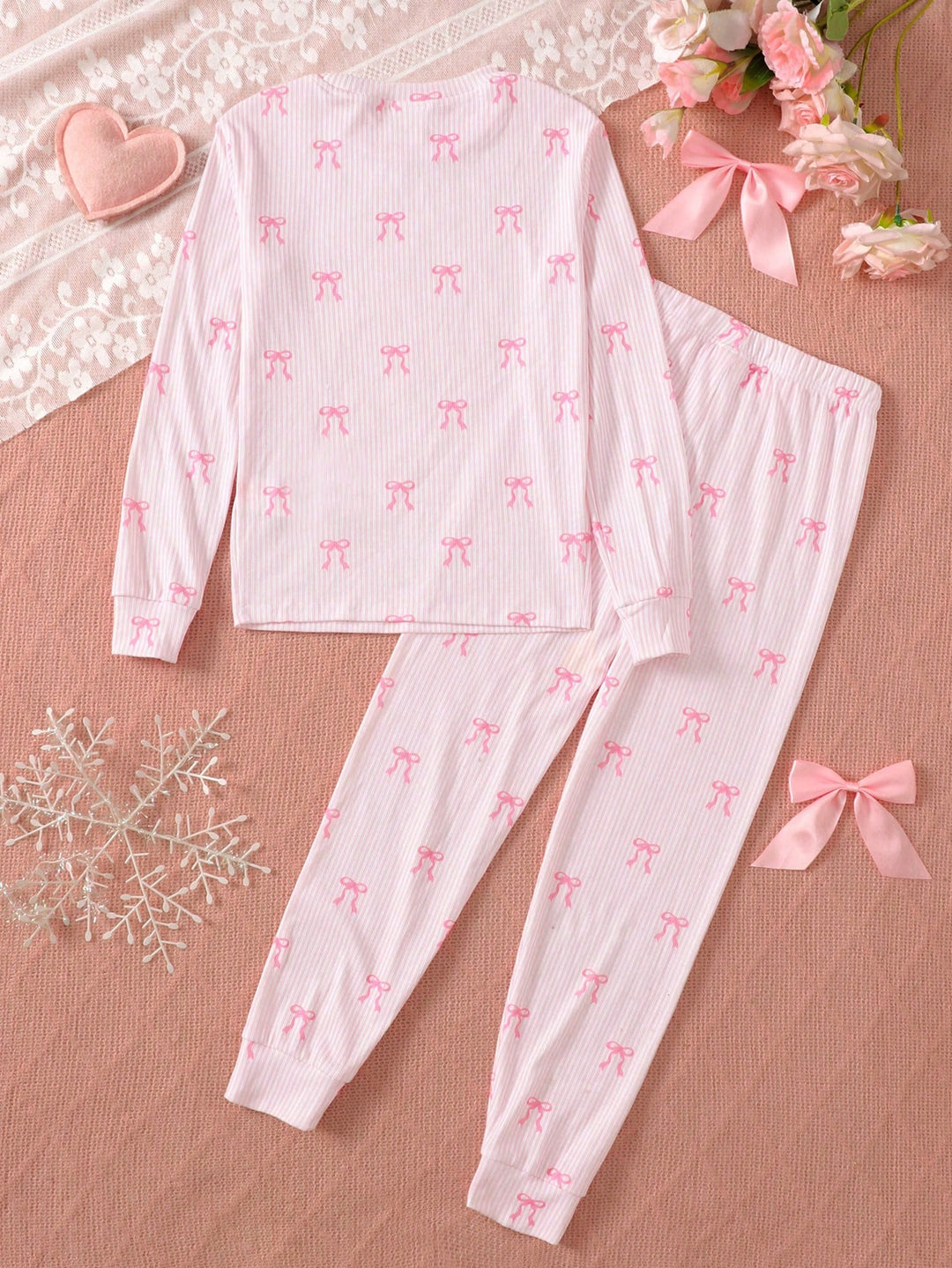 Compleu pijamale SHEIN, roz