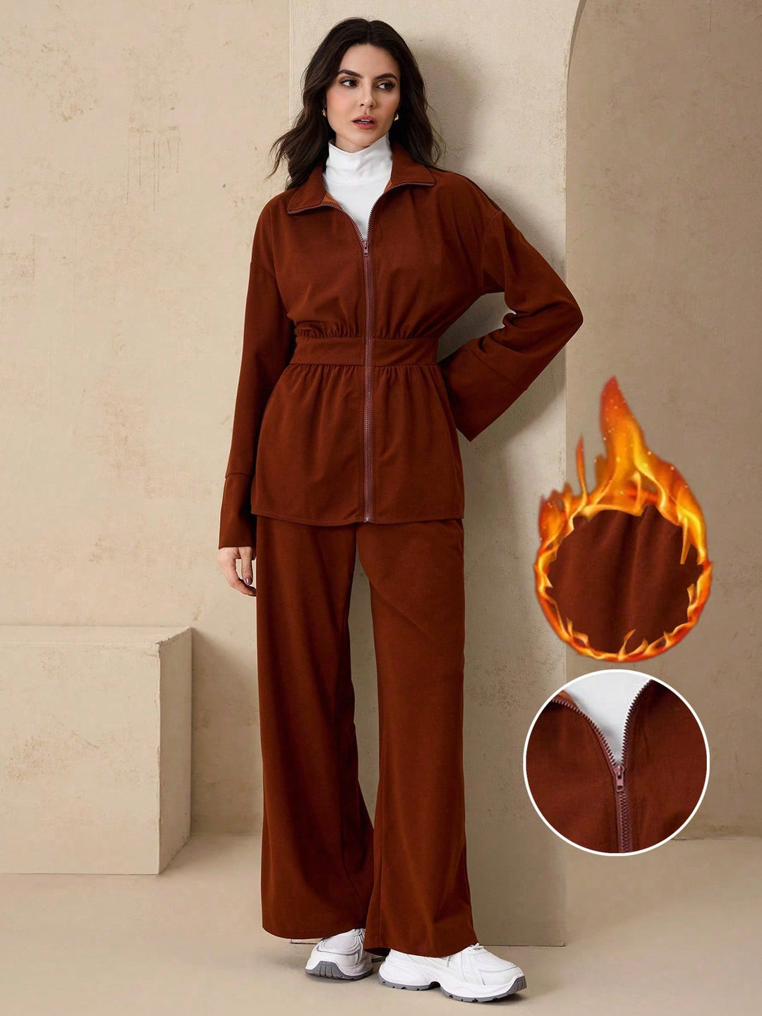 Compleu SHEIN, maro