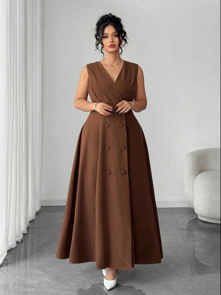 Rochie maxi SHEIN, maro