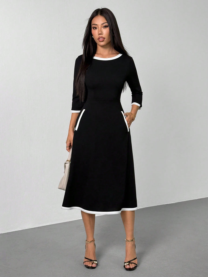 Rochie midi SHEIN, negru