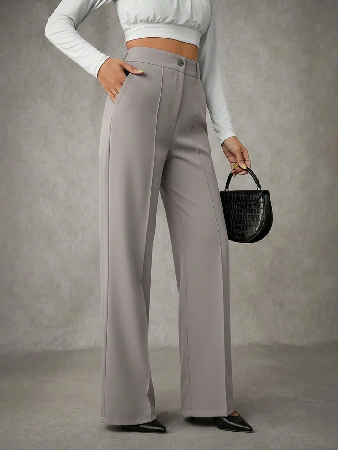 Pantaloni SHEIN, gri