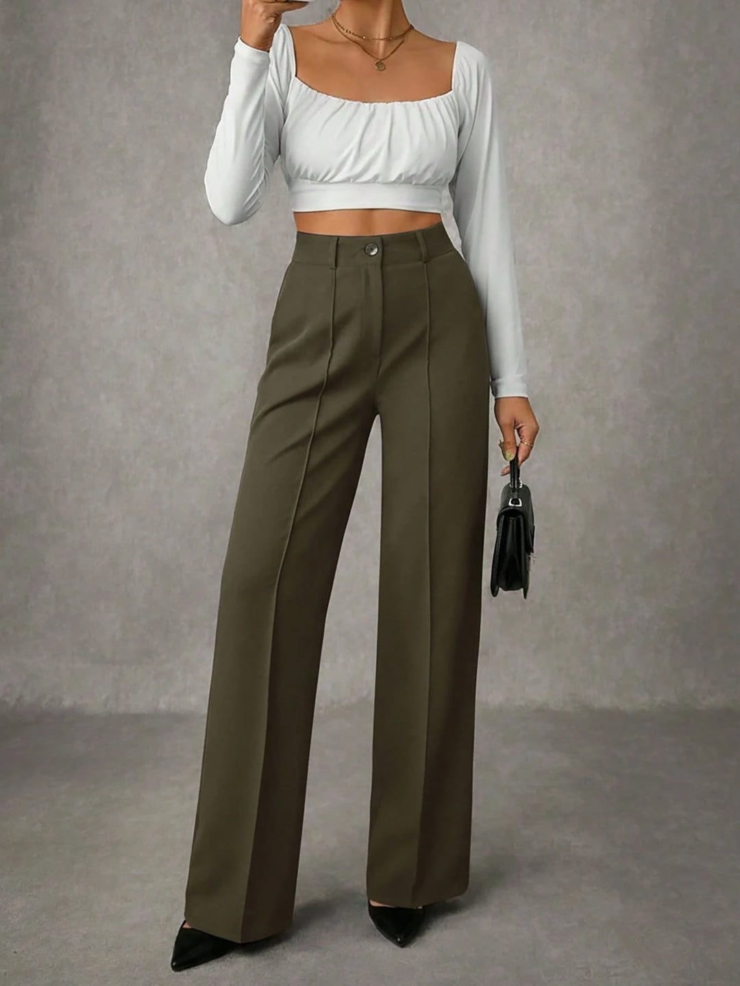 Pantaloni SHEIN, kaki