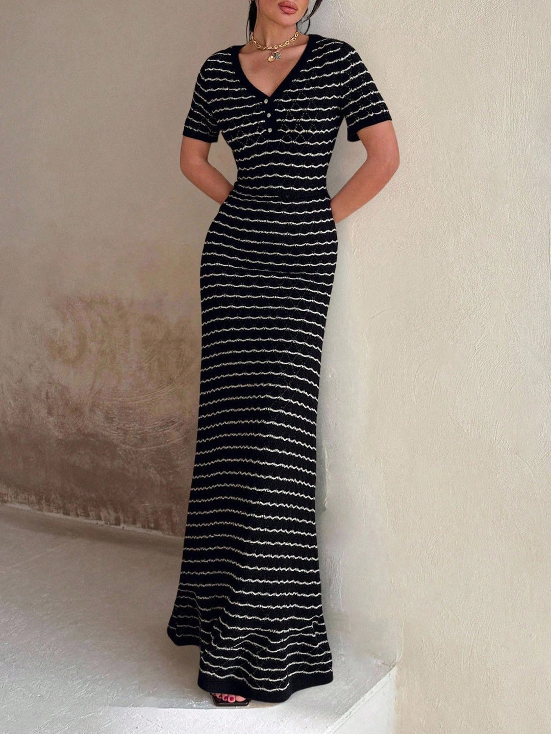 Rochie maxi SHEIN, negru