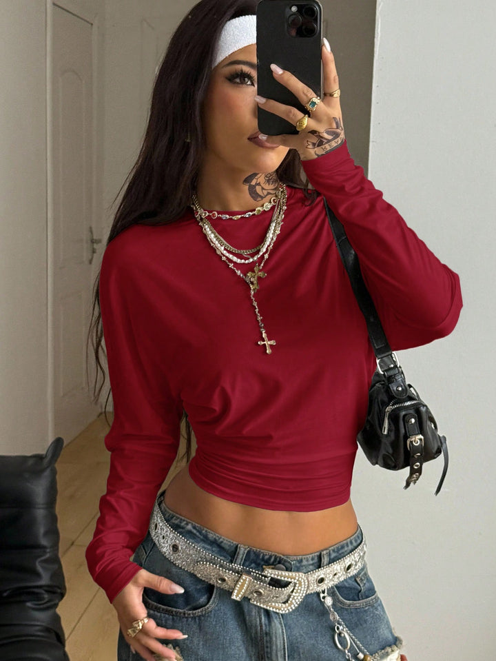 Tricou SHEIN, vișiniu