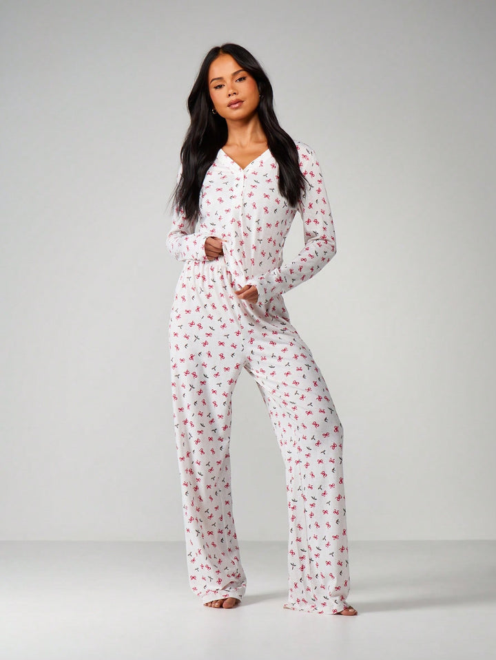 Compleu pijamale SHEIN, alb