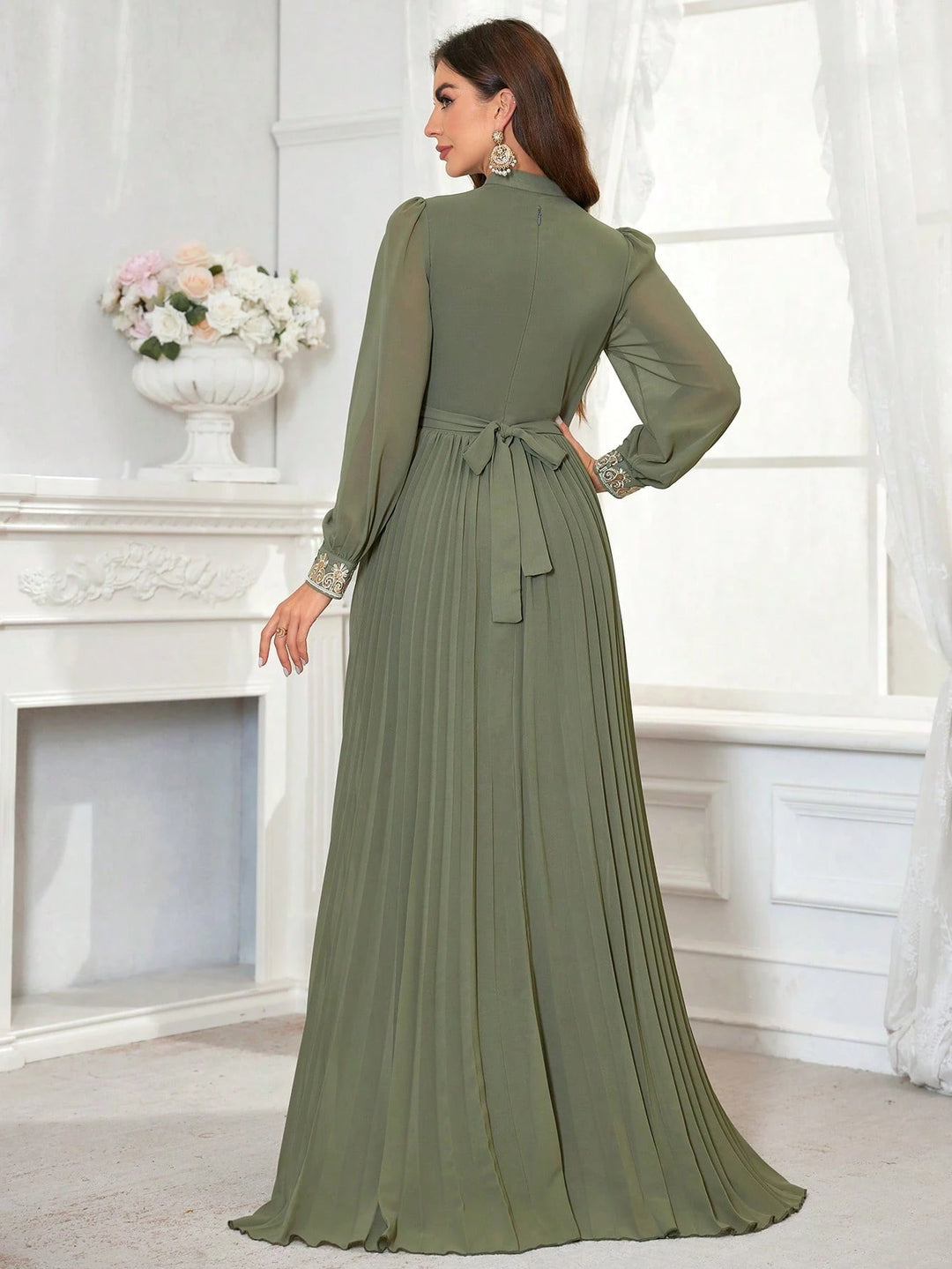 Rochie maxi SHEIN, verde