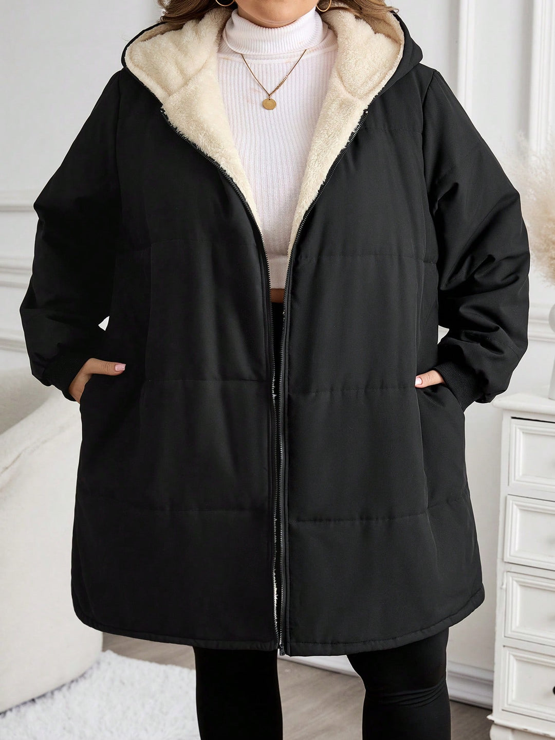 Palton SHEIN, negru
