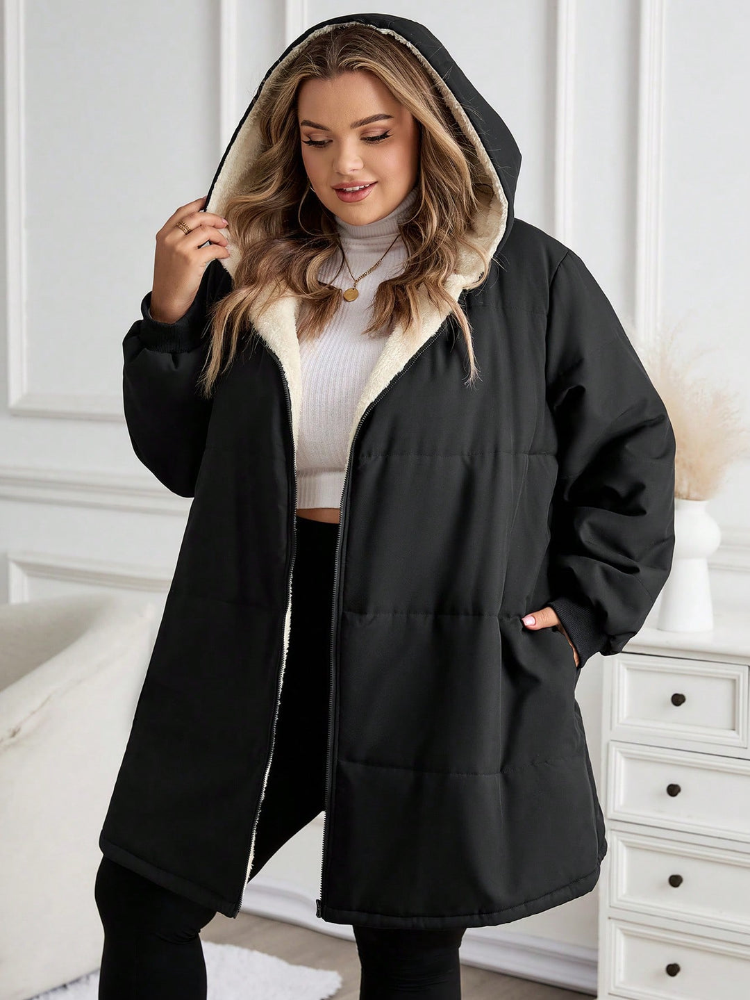 Palton SHEIN, negru