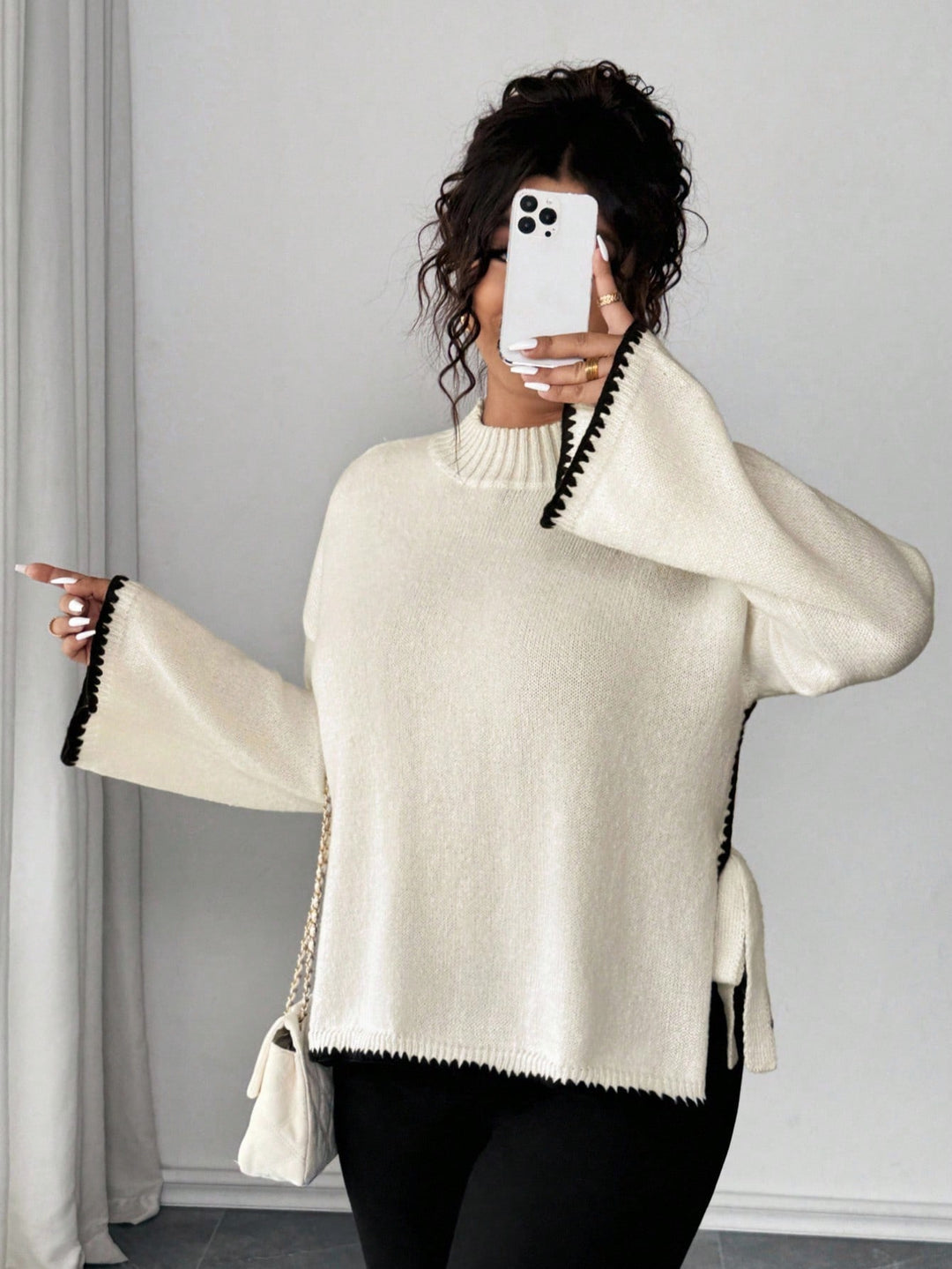 Pulover SHEIN, negru