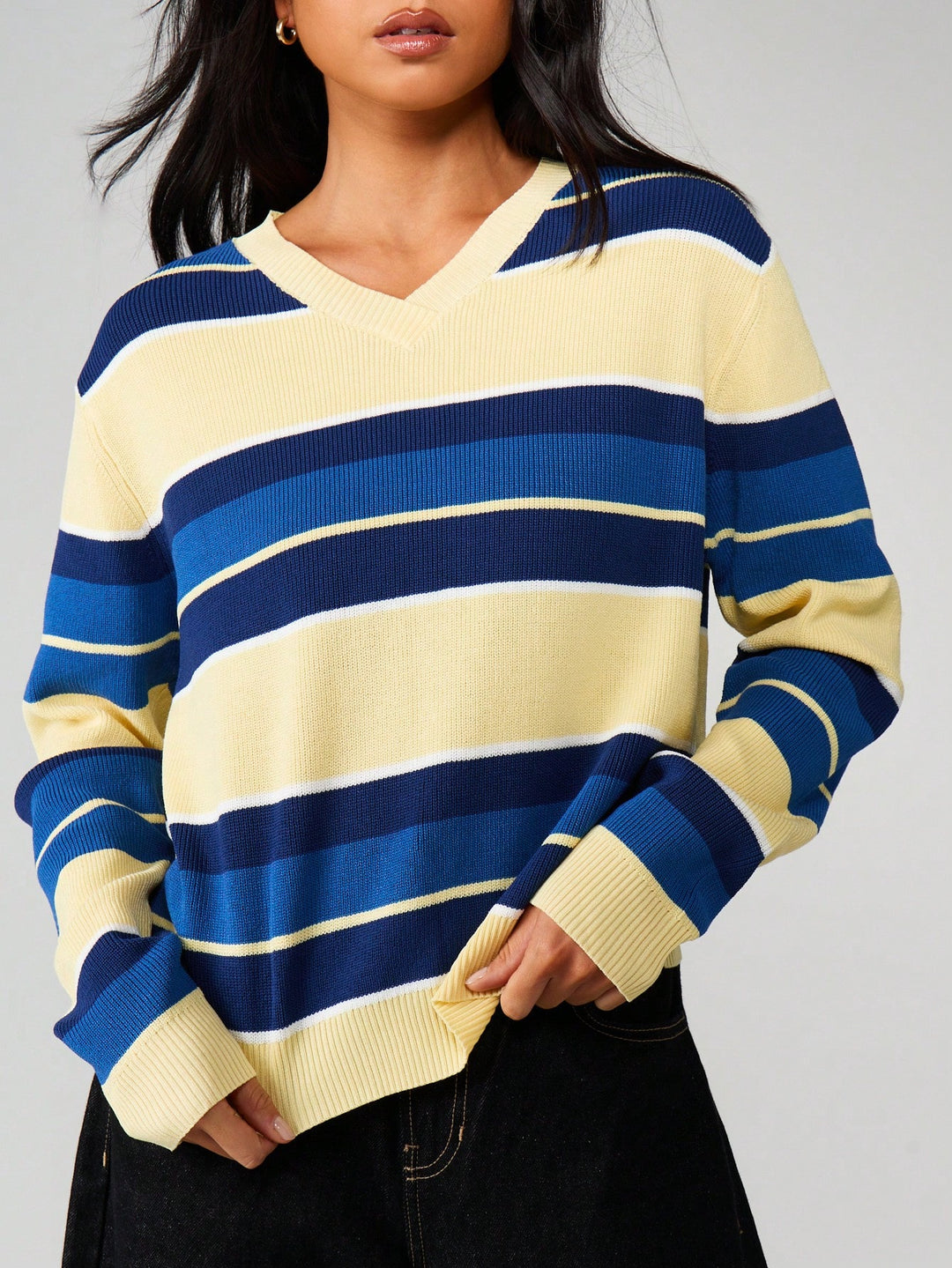 Pulover tricotat SHEIN, mix culori