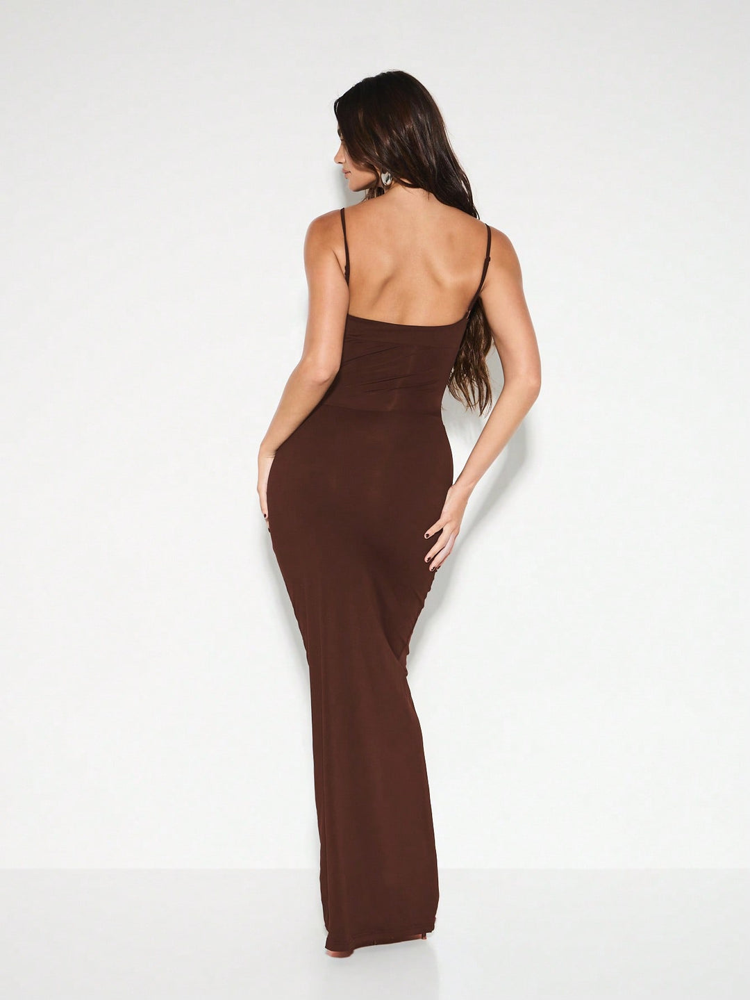 Rochie maxi SHEIN, maro