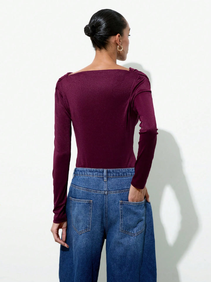 Body SHEIN, vișiniu
