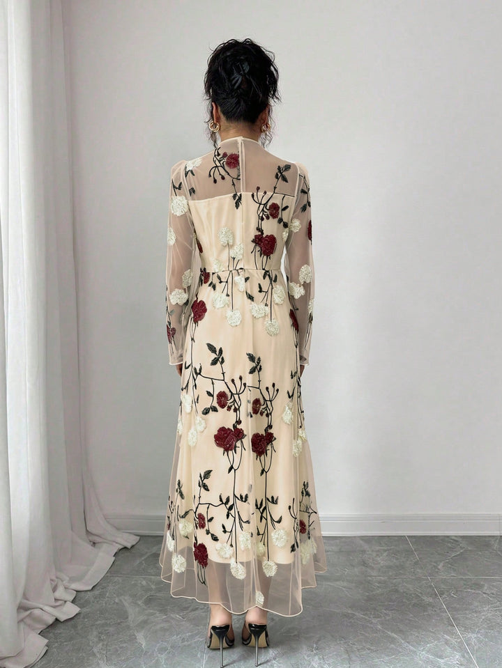 Rochie maxi SHEIN, bej