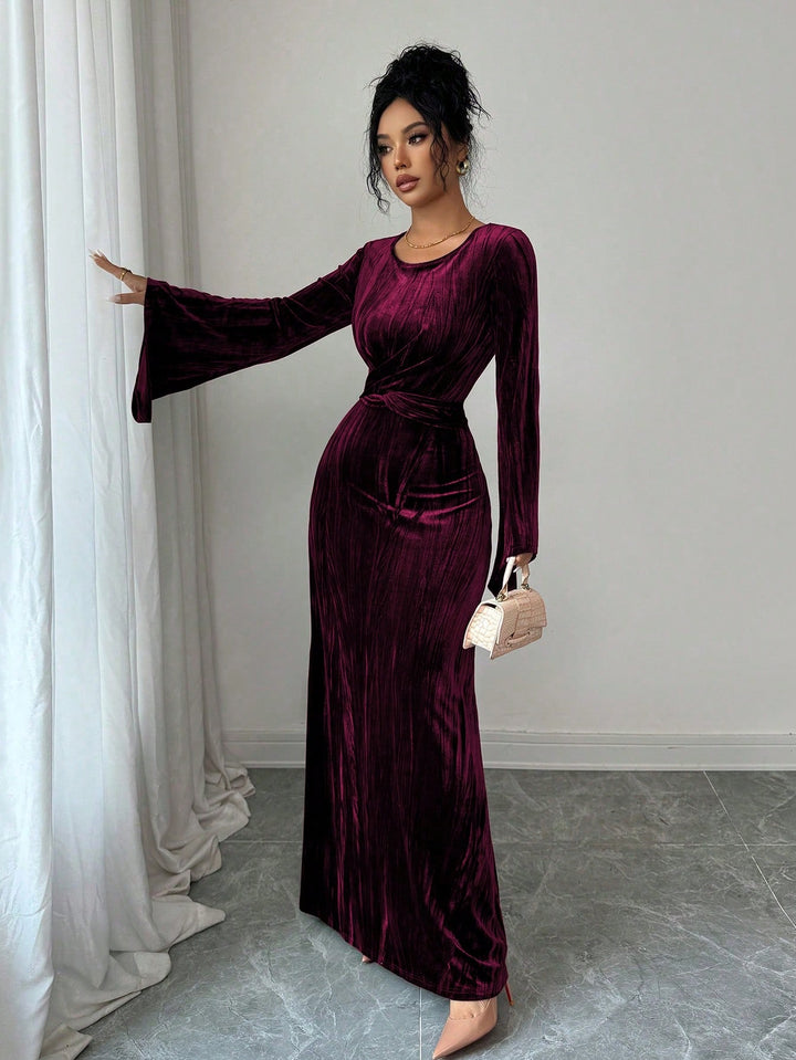 Rochie midi SHEIN, vișiniu