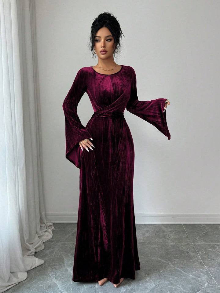 Rochie midi SHEIN, vișiniu