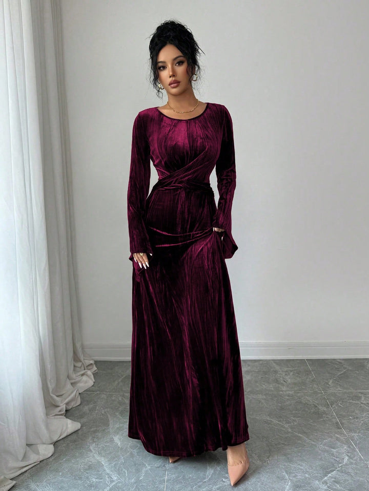 Rochie midi SHEIN, vișiniu