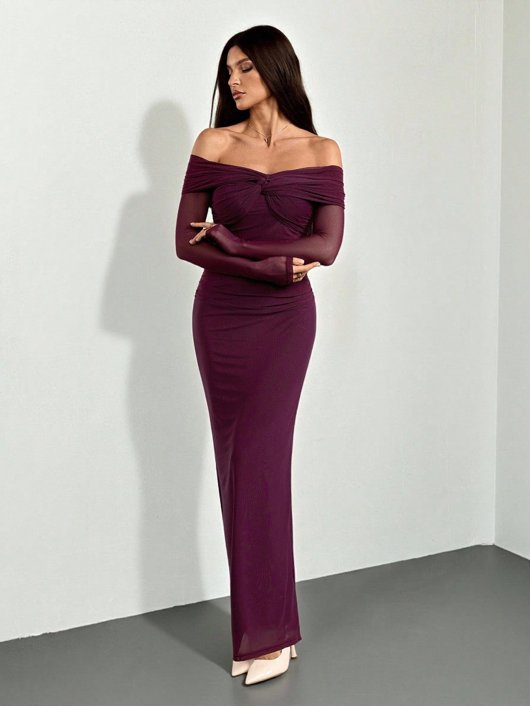 Rochie maxi SHEIN, roșu