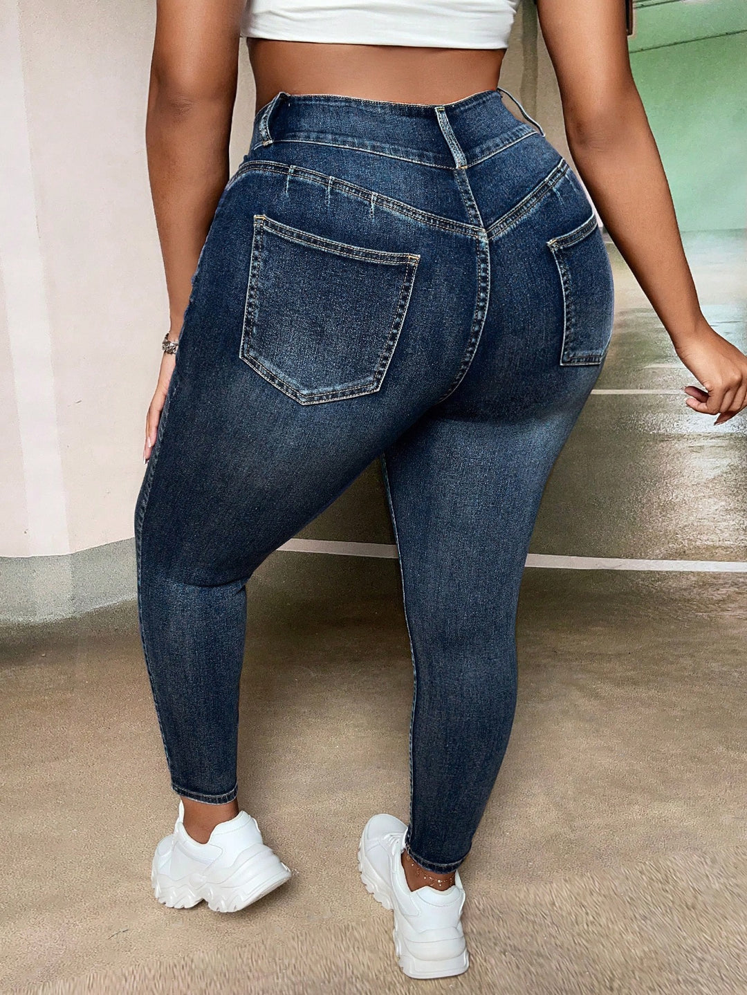 Jeans SHEIN, albastru