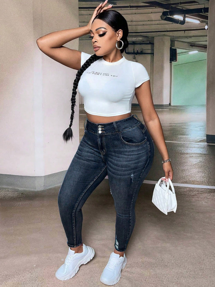 Jeans SHEIN, albastru