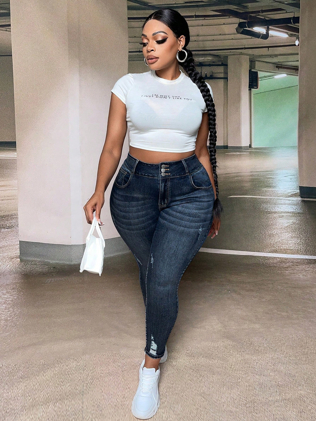 Jeans SHEIN, albastru