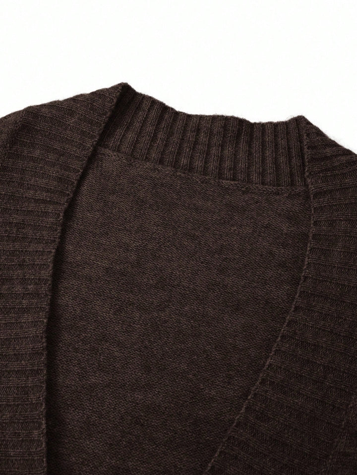 Cardigan SHEIN, maro