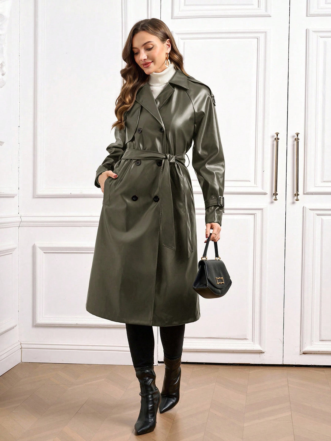 Trench SHEIN, kaki