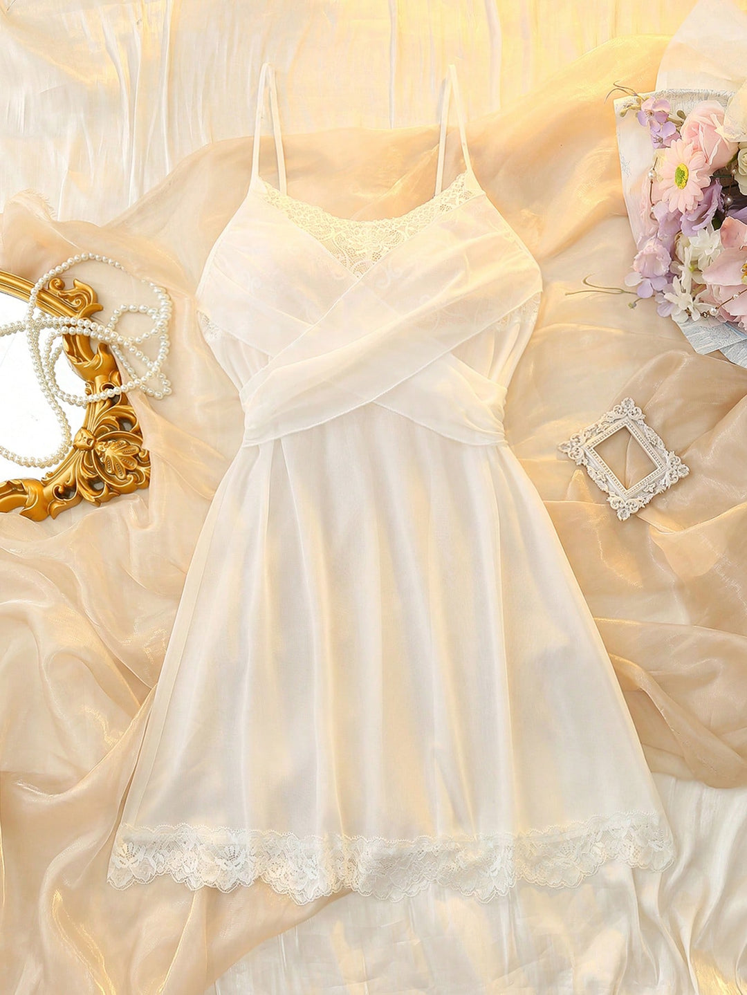 Rochie de noapte SHEIN, alb