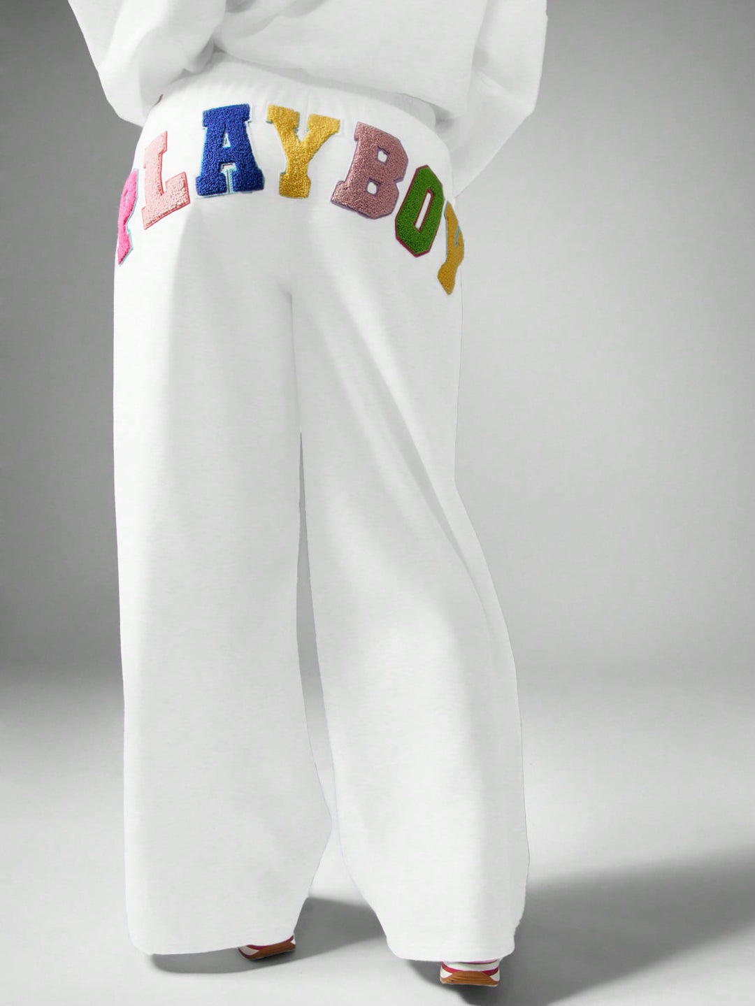 Pantaloni SHEIN, alb