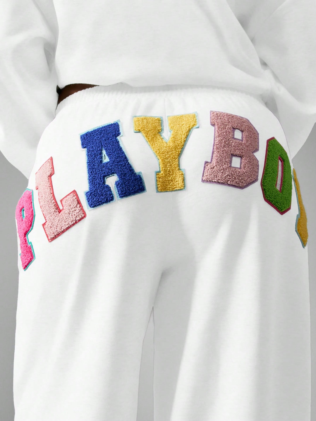 Pantaloni SHEIN, alb
