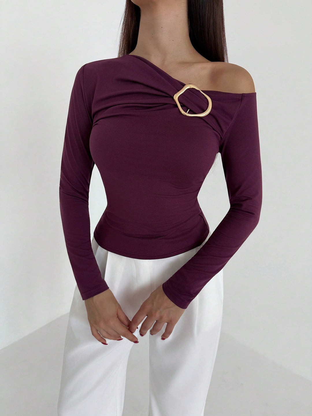 Tricou SHEIN, vișiniu