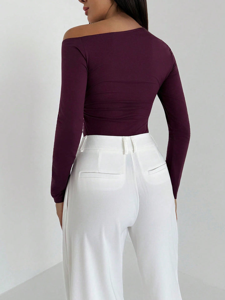 Tricou SHEIN, vișiniu
