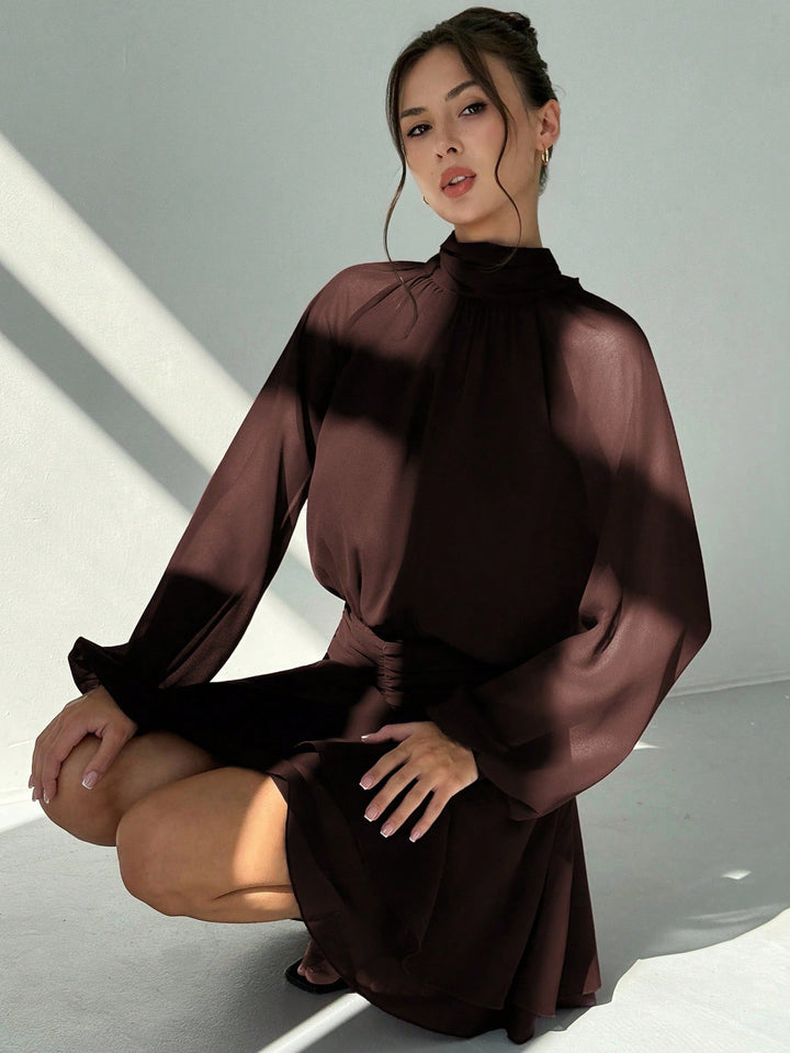 Rochie mini SHEIN, maro