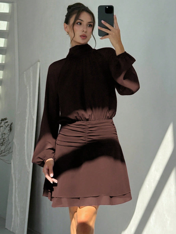 Rochie mini SHEIN, maro