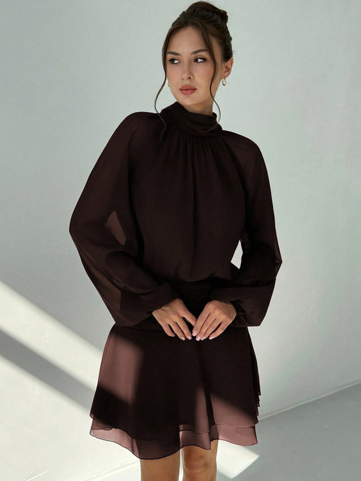 Rochie mini SHEIN, maro