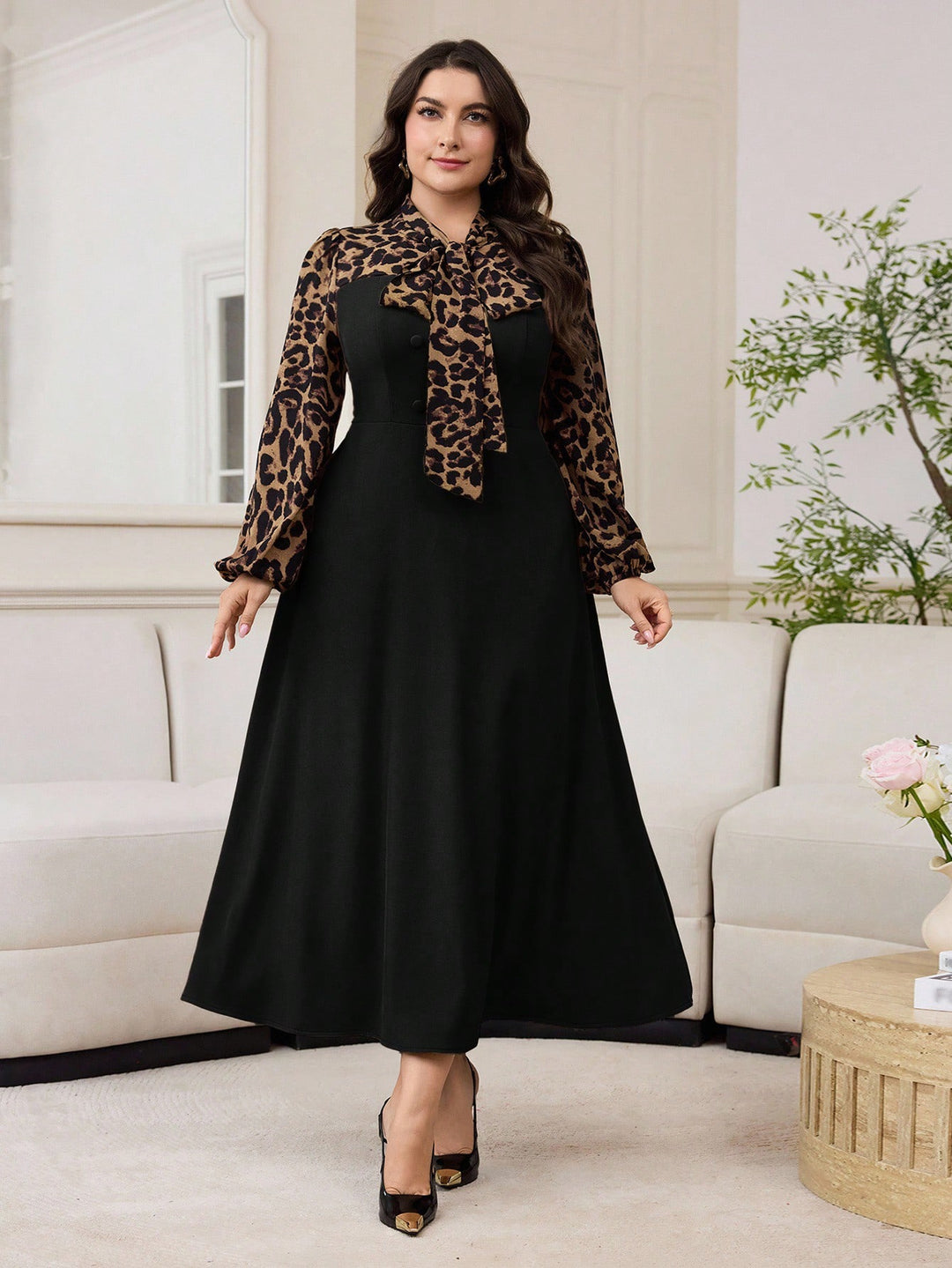 Rochie maxi SHEIN, negru