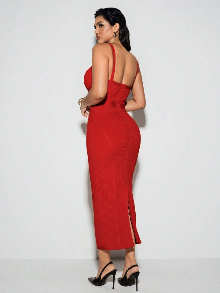 Rochie midi SHEIN, roșu