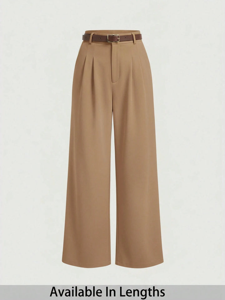 Pantaloni SHEIN, maro