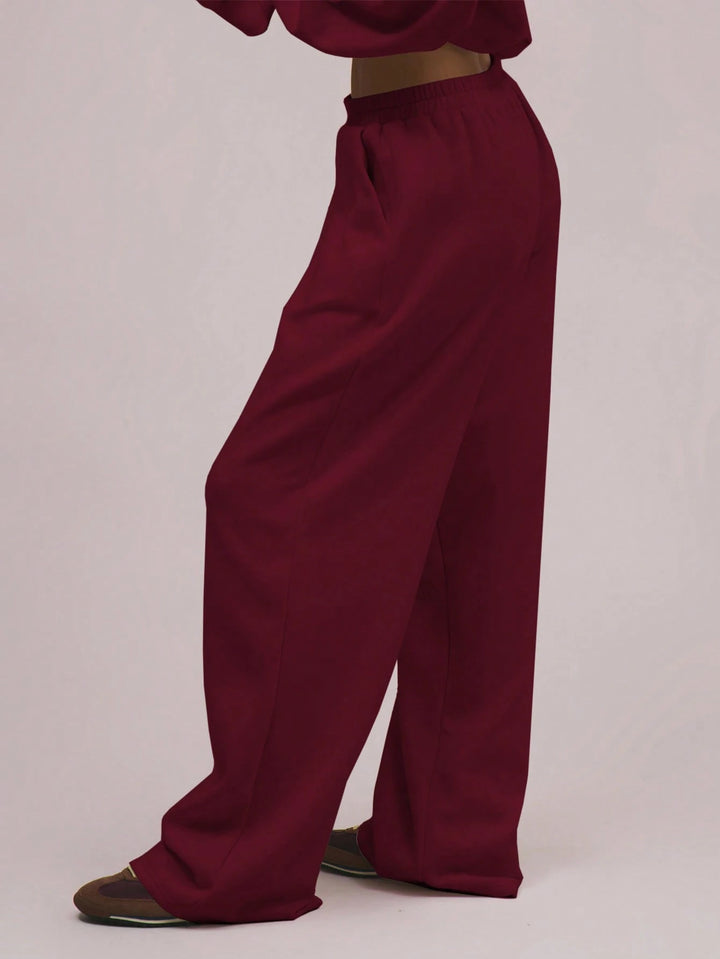 Pantaloni SHEIN, vișiniu