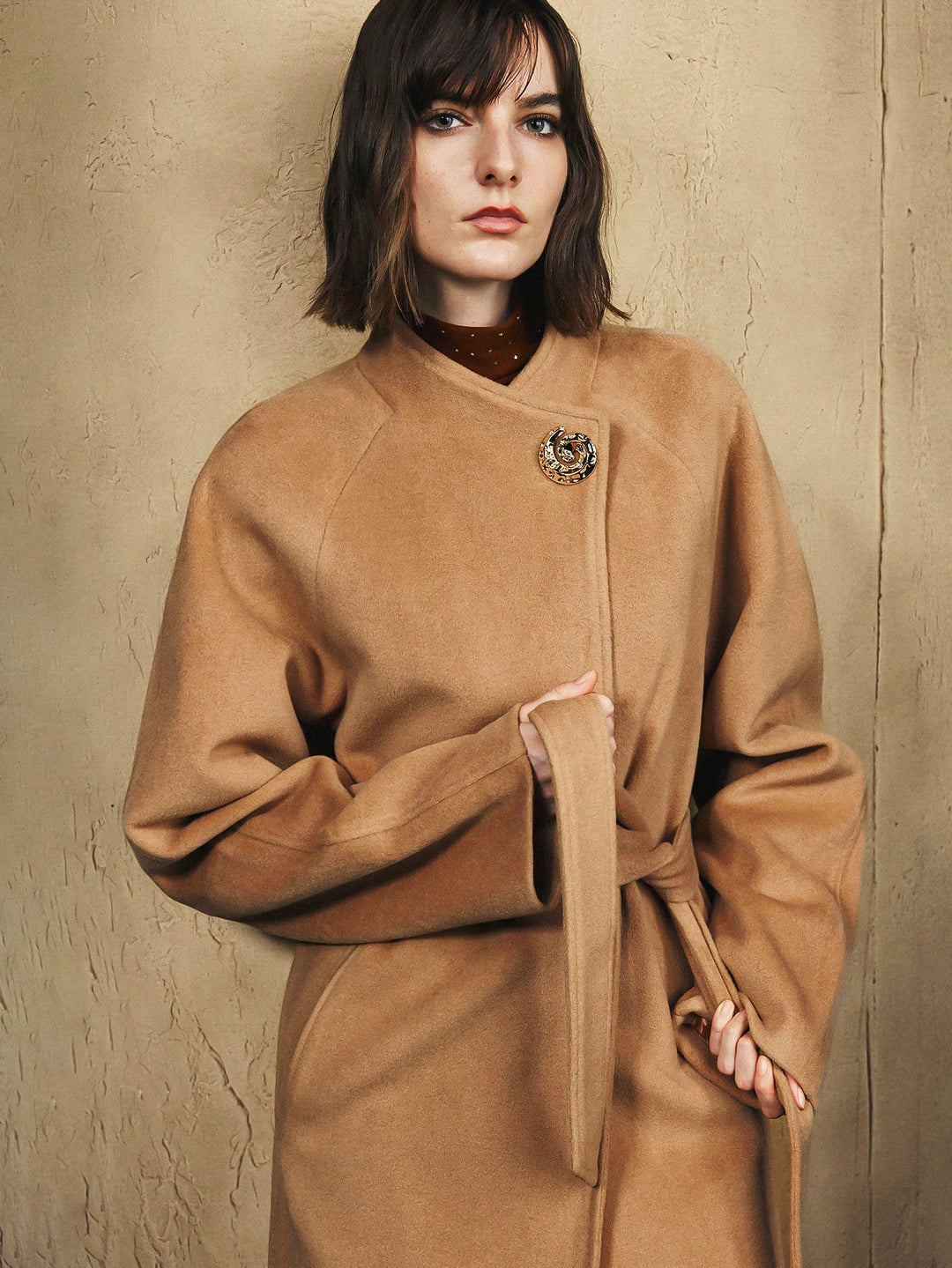 SHEIN kabát, khaki