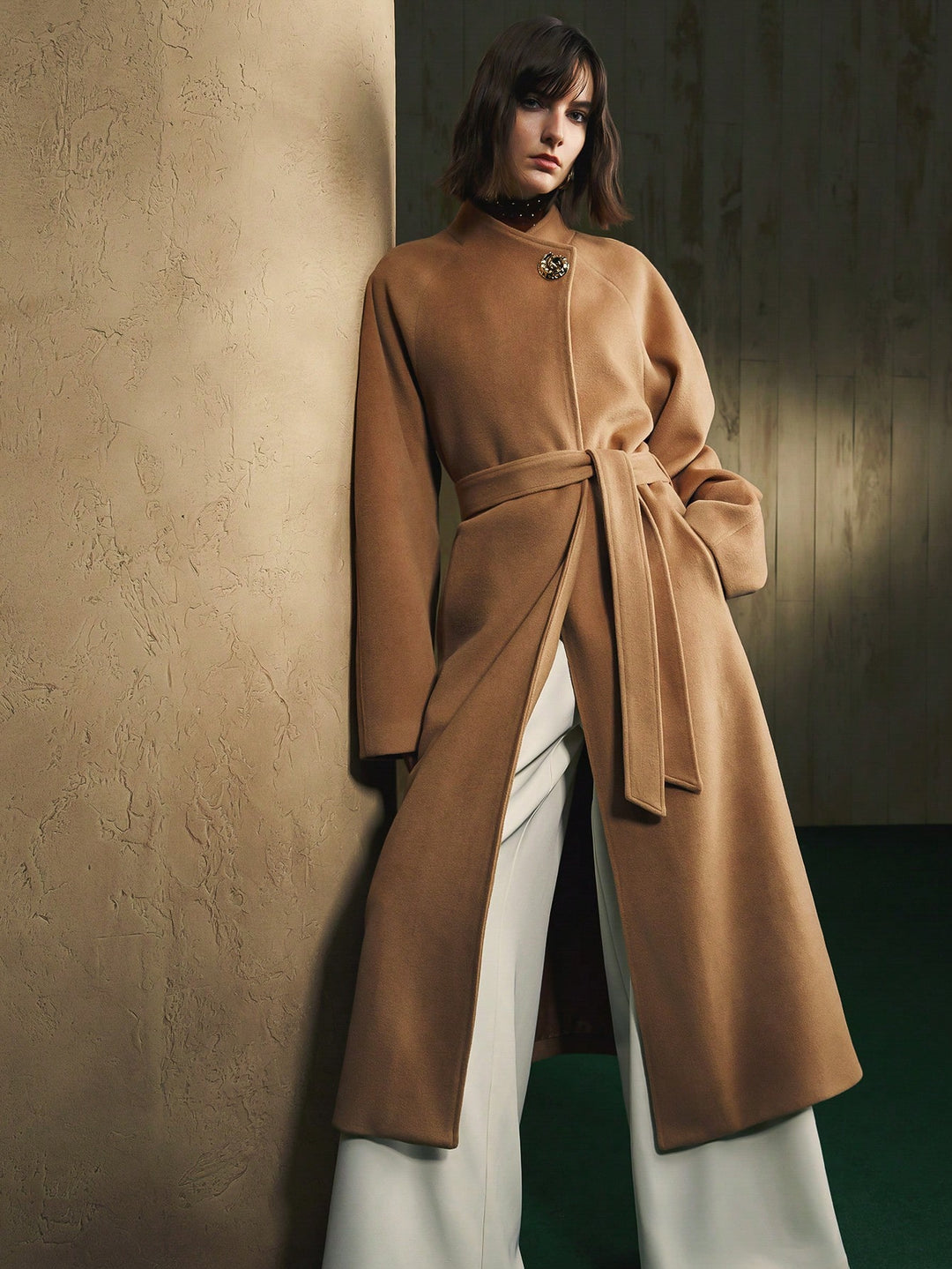 SHEIN kabát, khaki