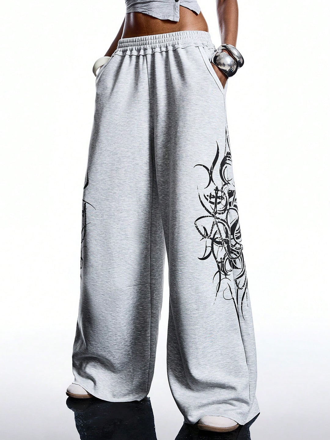 Pantaloni SHEIN, gri