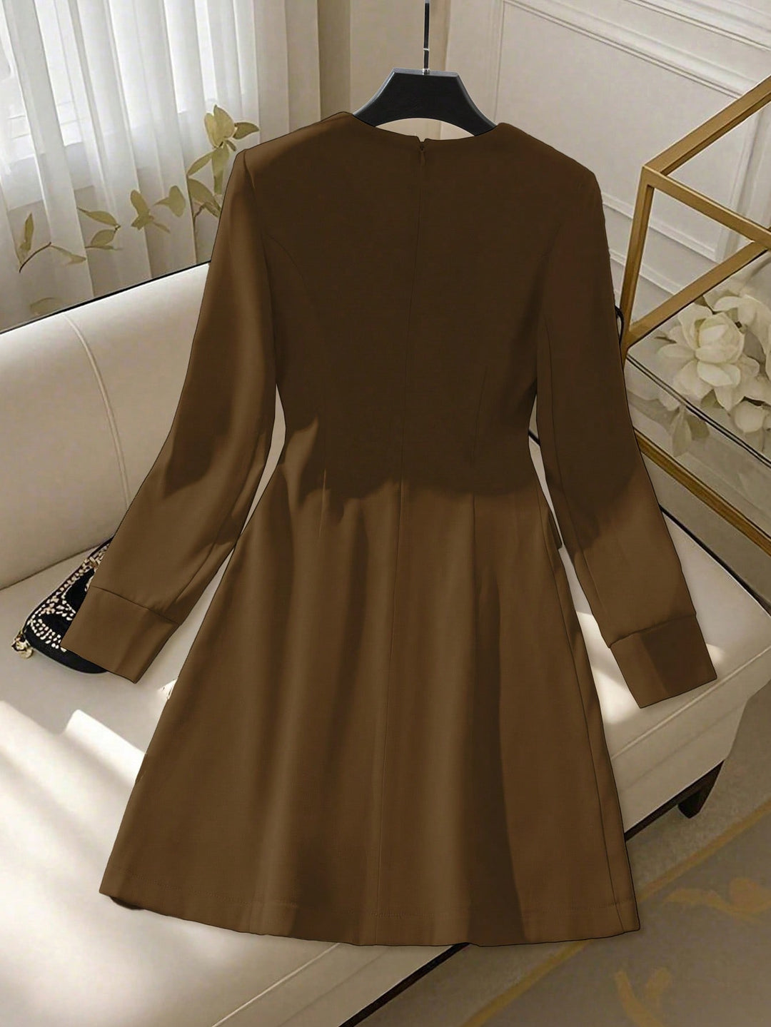 Rochie mini SHEIN, maro