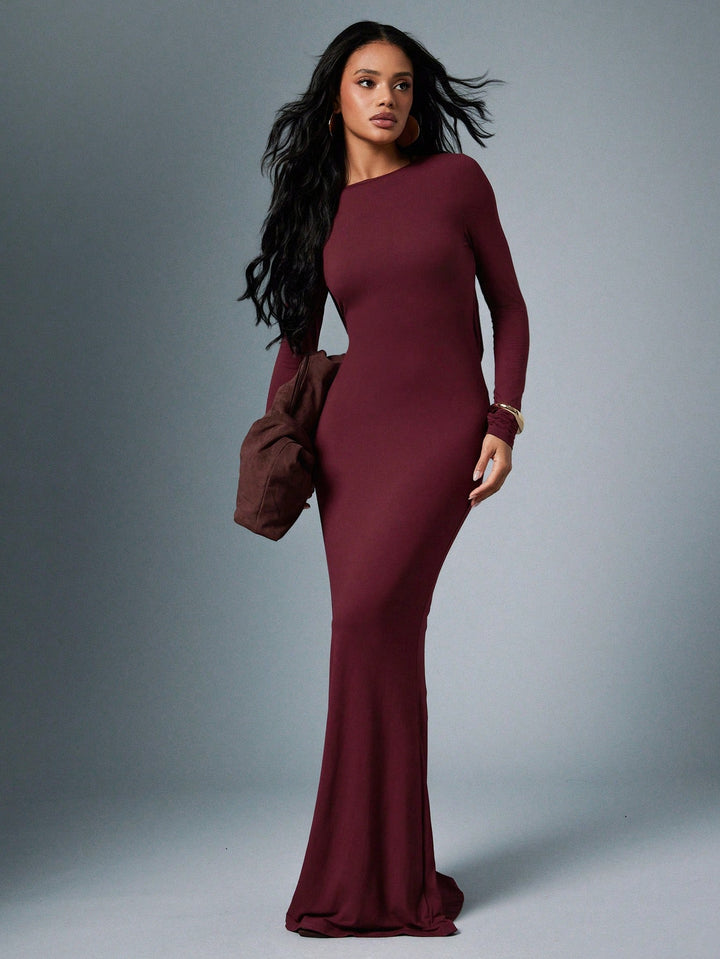Rochie maxi SHEIN, vișiniu
