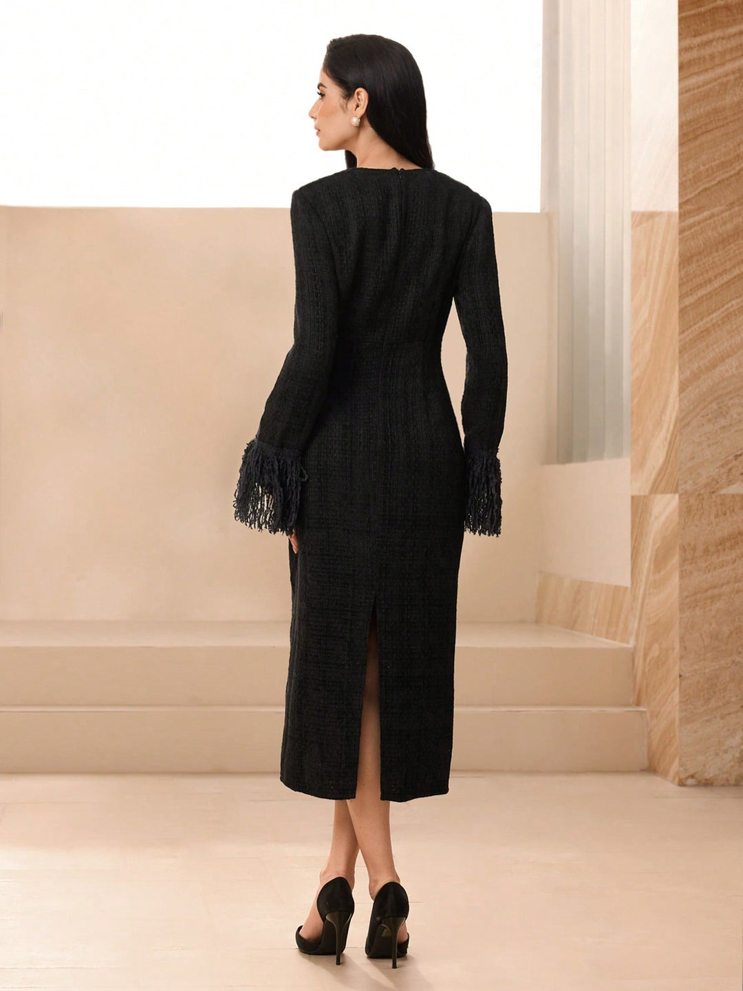 Rochie midi SHEIN, negru